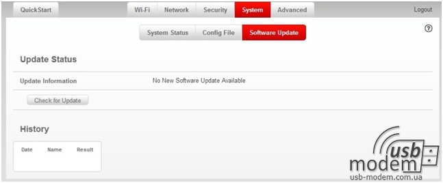 оновлення прошивки в роутері novatel mifi 4620le