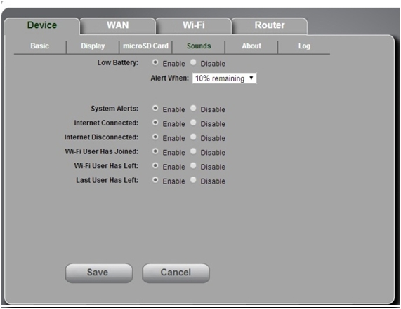 установки звуковых сигналов