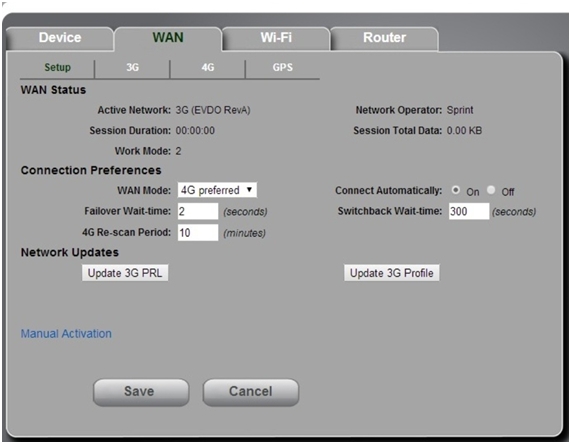 выбор режима работы предпочтения сетей 3g или 4g
