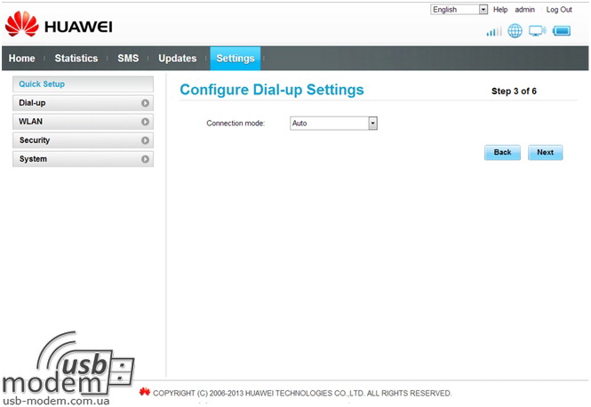3 й этап настройки роутера huawei ec5321u-1