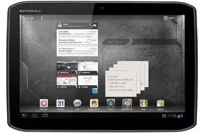Motorola DROID XYBOARD 10.1 MZ617 Процессор: TI OMAP 1.2 ГГц двухъядерный Оперативная память: 1024 МбДисплей: 10.1” 1280x800Память: 16 ГбКамера: 5.0 МпПередача данных:WCDMA 900/2100 GSM 850/900/1800/1900 CDMA EVDO Rev A  cdma 2000 1x Wi Fi Bluetooth