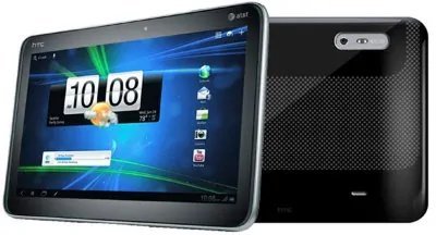 HTC Jetstream  Дисплей:   10,1-дюймовий WXGA   1280 на 800 пікселів   Процесор:   2-ядерний Snapdragon   MSM8260 1,5 ГГц   Оперативна пам'ять на   1Гб   Наявність камери: Про   сновним -на  8Мп  + фронтальна на  1,3 Мп     