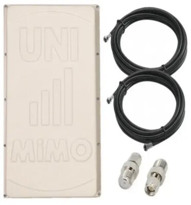 Панельная антенна 3G 4G UNI MIMO 2×19 дБ + Т2 800-2700 МГц 