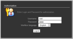 Авторизация через Веб-интерфейс